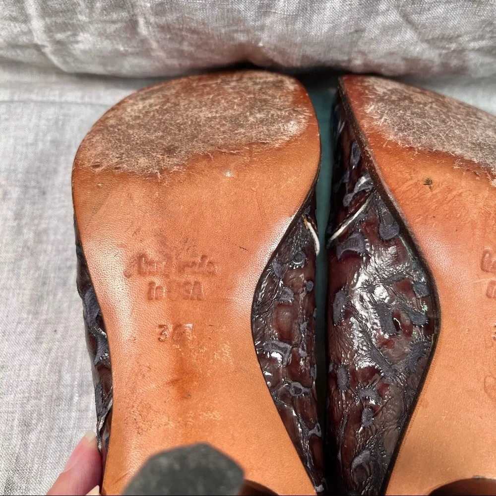 Cydwoq vintage patent leather heels 36 US6 - Picture 4 of 6